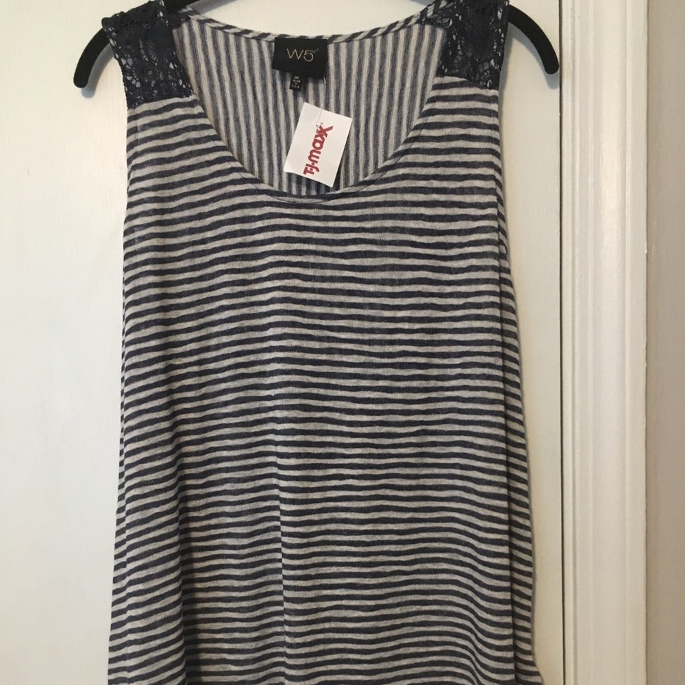 NWT soft & flowy striped tank top
